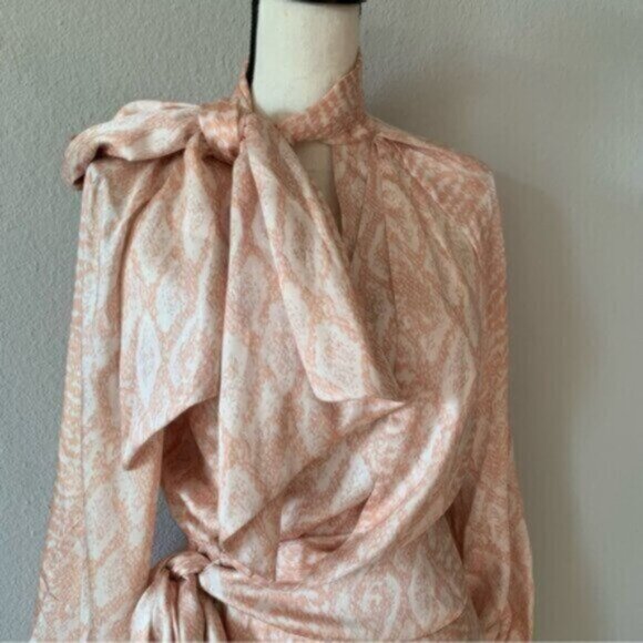 NWT Acler Bradley Cobra Wrap Long Sleeve Mini Dress - Picture 10 of 14